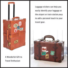 300 Pcs Vintage Travel Stickers Ticket Stickers for Journaling,Luggage Sticker S