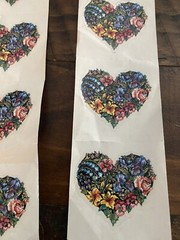 Lot Of PSX Designs Floral & Heart Stickers NEW! Archival Valentines
