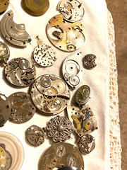 Large Lot of Craft Art Supplies Junk Drawer Steampunk Watch Parts 015-008