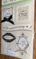 K&Company Proposal We’re Engaged Engagement Party Beautiful Ring Wedding Sticker