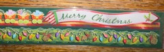 RECOLLECTIONS Merry Christmas Bulbs Borders 12” Train w/ Gifts Santa 3D STICKERS