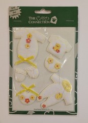 The Card Connection Neutral Baby Clothes Boy Or Girl Scrapbooking Stickers