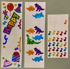 Lot of Vintage Sandylion Stickers! Prismatic, Fuzzy, Kromekote, Epoxy, Borders