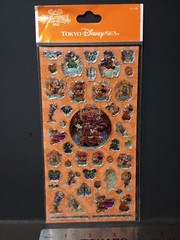 Disney Epoxy Prism Sticker Sheet Pack TOKYO DISNEYLAND DISNEYSEA JAPAN Halloween