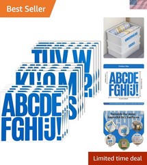 144 Pieces Self-Adhesive 3 Inch Letter Stickers, Vinyl Alphabet Sticker for M…