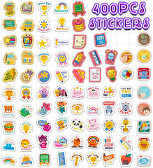 Back to School Supplies,400 Pcs Teacher Motivational Stickers for Kids | Back to