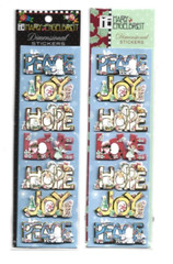 10 Mary Engelbreit Dimensional Christmas Scrapbook Sticker Packs + Comfort & Joy