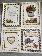 Christmas Flowers LOT of 3 Country Stickers by Joy Marie Journal Card New #47