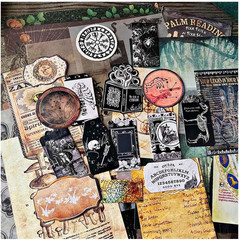 Dark Academia Junk Journal Supplies, Vintage Skull Decoupage Paper for Scrapbook