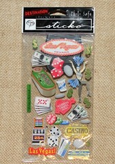 STICKO -Destinations Scrapbook Stickers ~ LAS VEGAS~ SPCY26
