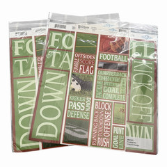 Football Scrapbooking & Sticker Lot Mixed Brands Paper Embellishments Crafts