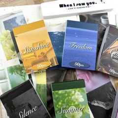 Bomichi Washi Stickers, 6 Sets 300 Pcs Aesthetic Sticker Book for Colorful