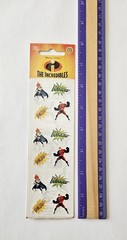 Vtg Sandylion Stickers LOT The Incredibles NIP Disney Pixar Heros Villains