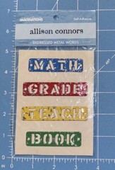 Creative Imaginations Distressed Metal Words Allison Connors – Math Grade Teach