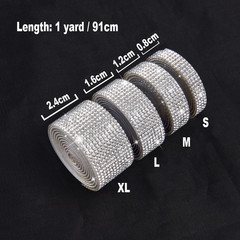 Self Adhesive Crystal Rhinestone Sticker Diamond Ribbon DIY Sticker Rhinestones