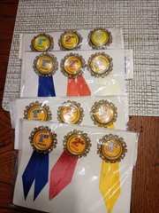 4 pkgs Themed Dimensional 1st 2nd 3rd place – AWARD RIBBONS – 12 pcs