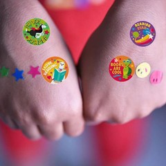 Reading Stickers for , Book Lover Sticker for Kindle 500pcs in 8 Designs 1 in…