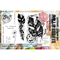 AALL AND CREATE – CLEAR ACRYLIC STAMPS – LEAFLE