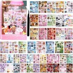 1300Pcs Cute Scrapbook Stickers Travel Y2k Japanese Sticker Book for Adult Ka…