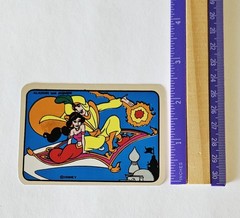 Vtg Disney’s Aladdin Stickers HTF Vending Shiny Complete Set LOT Jasmine Jafir