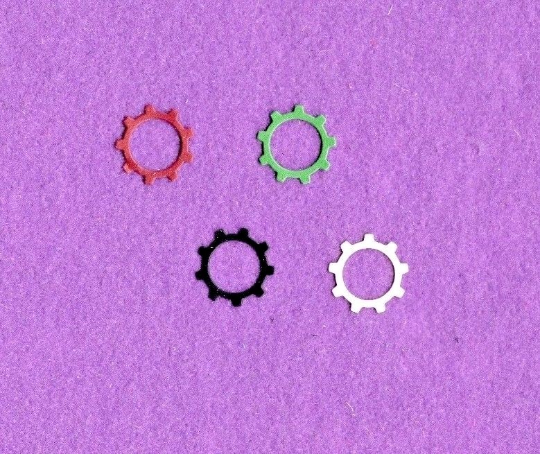 GEARS # 8 machine clock die cuts scrapbook cards