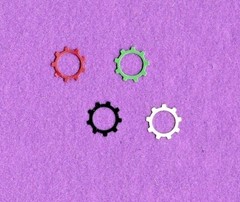GEARS # 8 machine clock die cuts scrapbook cards
