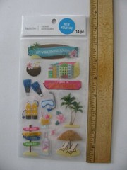 Recollections Stickers US VIRGIN ISLANDS 14 Pieces NIP