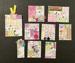 #2696 FLOWERS SPRING EPHEMERA TAGS EMBELLISHMENTS JUNK JOURNAL SCRAPBOOK -Tonya