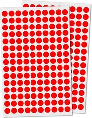 Bulk 3000 Pack of Red Round Dot Stickers – 0.375″ Labels for Easy Organization
