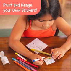 Hello Blink – Sticker Maker – Refill Pack with 80 Glitter Stickers – Children Ag