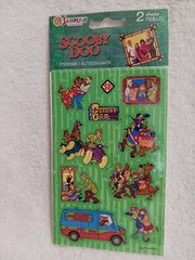 Vintage LOT of 3 Packs Sandylion SCOOBY DOO STICKERS Sealed NOS 1999 2000