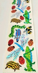HAMBLY STUDIOS STICKERS PRISMATIC BUG DRAGONFLY CATERPILLAR BEE LADYBUG VINTAGE