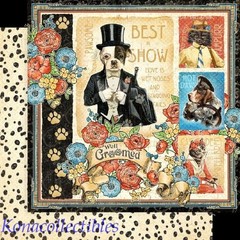 Graphic 45 Well Groomed 12×12 Collection Pack New! 2 shts each + Stickers