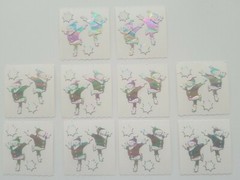 Lot of 10 Vintage 90’s Introduct stickers discontinued santa claus christmas