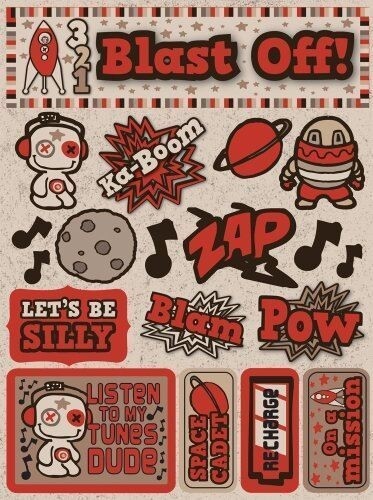 Reminisce Signature Series 3-Dimensional Sticker, Robot
