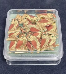 RARE Miniature Vintage Owl Die Cuts Tiny Made In Switzerland Paper Scrapbooking