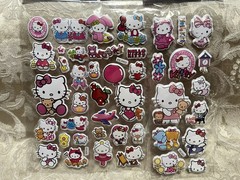 Retro Vintage Look Hello Kitty 3D Bubble Puffy Stickers 3 sets (#25)