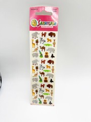 Sealed Vintage Sandylion Kromekote Zoo Jungle Safari Wild Animals Mini Stickers