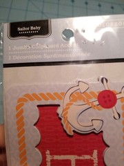 Baby Boy Themed Scrapbooking Embellishments: Set Of 3 Detailed Items – Brand NEW