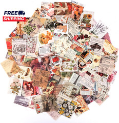 400Pcs Junk Journal Vintage DIY Material Paper Journaling Supplies Scrapbooking