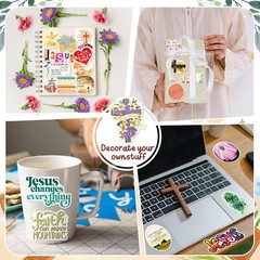 300PCS Inspirational Christian Stickers,Jesus Religious Stickers for Kids Adults