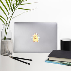 Kawaii Aesthetic Angel Wings Chick Vinyl Sticker for Laptop Phone case Notebook