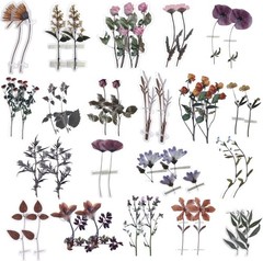 445PCS Vintage Scrapbook Paper & Flower Stickers Kit Aesthetic Junk Journal