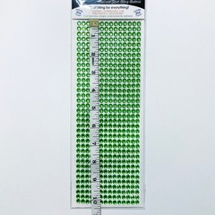 Green Gem Stickers 5mm Scrapbook Embellishments Rhinestone 3D Bling Your Thing