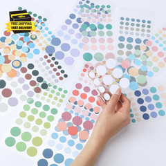 – Color Coding Labels with Pen, 552 Pcs, Assorted Colors, 3 Size | Dot Stickers,