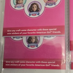 American Girl Mini Sticker Pads Party Favors, Multicolor 4 Packs 140 Pieces