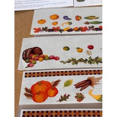 Creative Memories Medley Autumn Stickers Fall Harvest Pumpkin Leaf Scrapbooking
