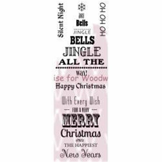 Woodware Craft Clear Stamp CHALKBOARD GREETINGS Scrapbooking