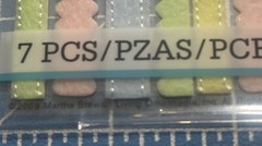 2009 EK Success Martha Stewart Crafts Pastels Felt Border Stickers 7 pieces