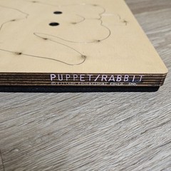 Ellison Edu Jumbo PaperBag Puppet Rabbit Wooden Die Cut Size 11 3/4″x 9 3/4″x 1″